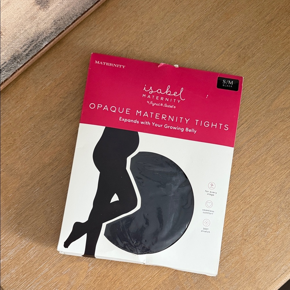 Isabel Maternity by Ingrid & Isabel Opaque Maternity Tights - Black